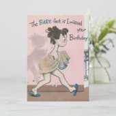 Vintages Geburtstagskind im Handtuch Feiertagskarte (Stehend Vorderseite)