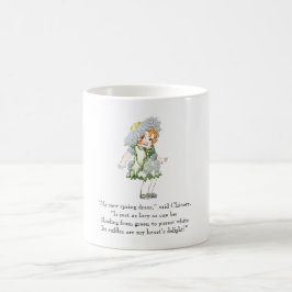 Vintages Gedicht Chicory Rhyme Niedlich Little Gir Kaffeetasse