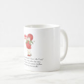 Vintages Gedicht Himbeere Niedlich Kinder Rotes Ob Kaffeetasse (VorderseiteRechts)