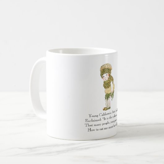 Vintages Gedicht Kaffeetasse (Vorderseite Links)