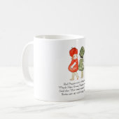 Vintages Gedicht Roter Pfeffer Niedliche Kinder Ge Kaffeetasse (Vorderseite Links)
