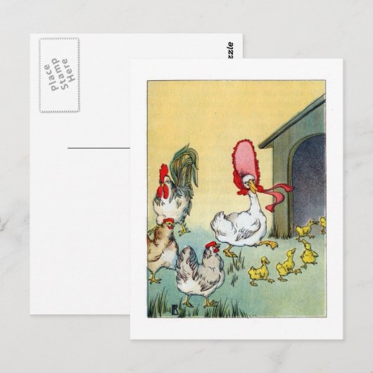 Vintages Geflügel Postkarte (Vorne/Hinten)