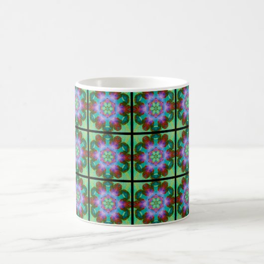 Vintages Gefühl - abstraktes Design - Mosaikfliese Kaffeetasse (Mittel)