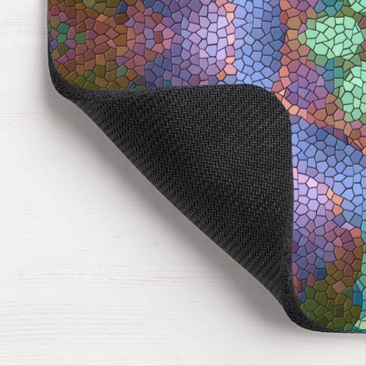 Vintages Gefühl - abstraktes Design - Mosaikfliese Mousepad (Ecke)