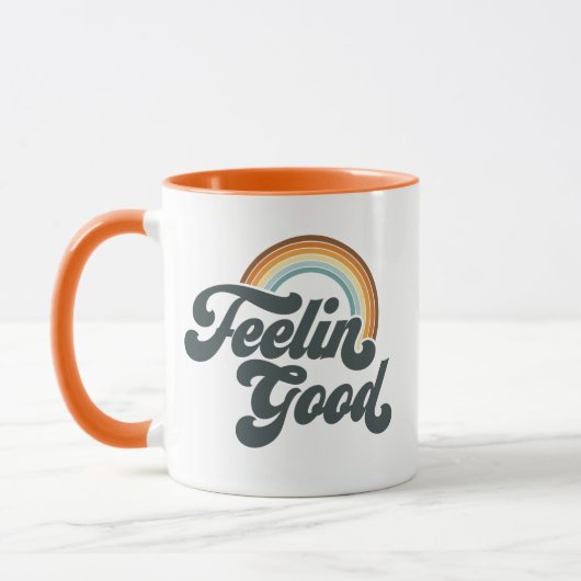 Vintages Gefühl Guter Regenbogen Tasse (Links)