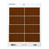 Vintages gegerbtes Leder Med Brown Perchpapier (Vorne)