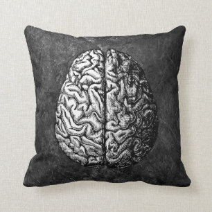 VINTAGES GEHIRN ZEICHNEND PILLOW KISSEN