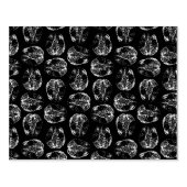 Vintages Gehirndiagramm Druckmuster Muster Muster Gummistempel (Prägung)