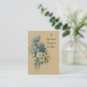 Vintages geistiger Blumenstrauß-Gebets-heilige Visitenkarte (Stehend Vorderseite)