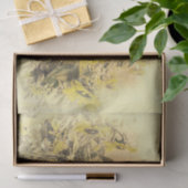 Vintages Gelbblütenfeld Seidenpapier (Geschenk)