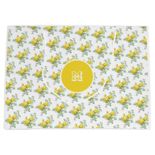 Vintages Gelbes Rosengebirge Große Geschenktüte