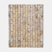 Vintages Gelbziegeldesign Fleecedecke (Vorderseite)