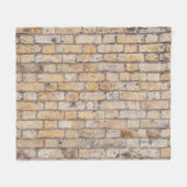 Vintages Gelbziegeldesign Fleecedecke (Vorderseite (Horizontal))