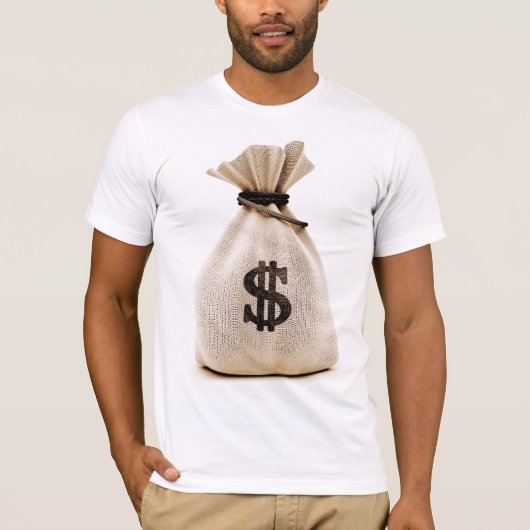Vintages Geld-Taschen-T-Shirt T-Shirt (Vorderseite)