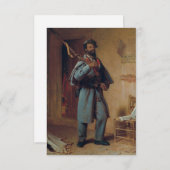 Vintages Gemälde, ein bisschen Kriegsgeschichte: D Dankeskarte (Vorne/Hinten)