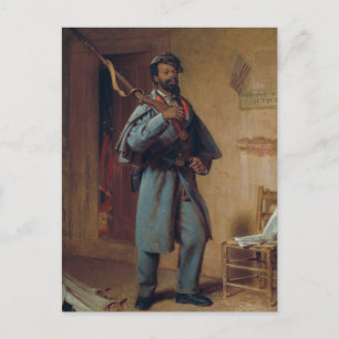 Vintages Gemälde, ein bisschen Kriegsgeschichte: D Postkarte