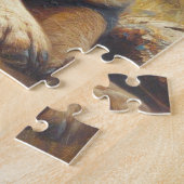 Vintages Gemälde für australische Rinder Puzzle (Seite)