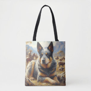Vintages Gemälde für australische Rinder Tasche