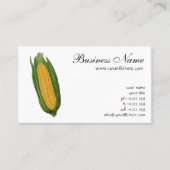 Vintages Gemüse; Gelber Mais auf dem Cob Visitenkarte (Vorderseite)