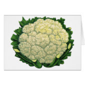 Vintages Gemüse Gemüse Veggies Blumenkohl (Vorderseite (Horizontal))