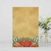 Vintages Gemüse - Geschirr mit Linde Briefpapier (Stehend Vorderseite)