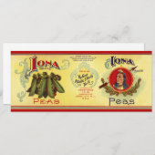 Vintages Gemüse kann Kunst kennzeichnen, Iona Bran (Vorne/Hinten)