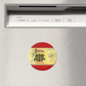 Vintages Gemüse kann Kunst kennzeichnen, Iona Bran Magnet (In Situ (Geschirrspüler))