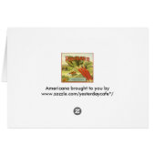 Vintages Gemüse kann Kunst, Rhubarb-Bauernhof (Rückseite Horizontal)