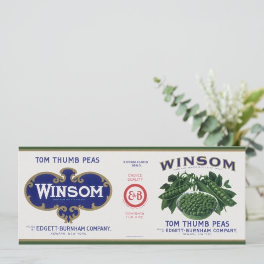 Vintages Gemüse kann Kunst, Winsom Peñas (Stehend Vorderseite)