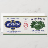 Vintages Gemüse kann Kunst, Winsom Peñas (Vorne/Hinten)