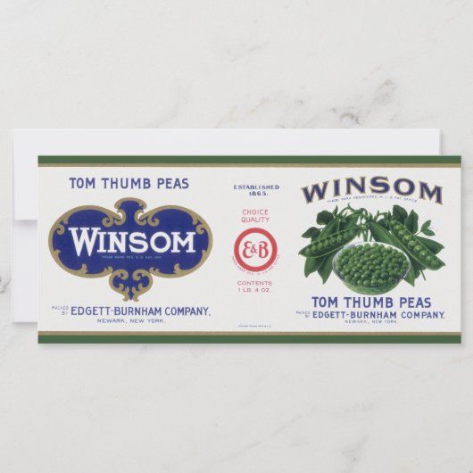 Vintages Gemüse kann Kunst, Winsom Peñas (Vorderseite)