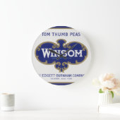 Vintages Gemüse kann Kunst, Winsom Peñas Große Wanduhr (Zuhause)