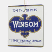 Vintages Gemüse kann Kunst, Winsom Peñas Keramikornament (Links)