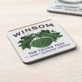 Vintages Gemüse kann Kunst, Winsom Peñas Untersetzer (Linke Seite)