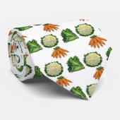 Vintages Gemüse; Karotten, Blumenkohl, Salat Krawatte (Gerollt)