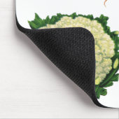 Vintages Gemüse; Karotten, Blumenkohl, Salat Mousepad (Ecke)