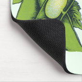 Vintages Gemüse; Limabohnen, Bio landwirtschaftlic Mousepad (Ecke)