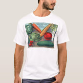 Vintages Gemüse T-Shirt (Vorderseite)