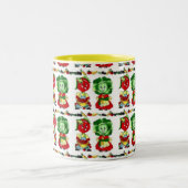 Vintages Gemüsesuch Zweifarbige Tasse (Mittel)