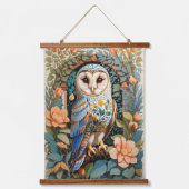 Vintages Gemustertes Stallhuhn Wandteppich Mit Holzrahmen (Vorderseite)