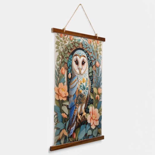 Vintages Gemustertes Stallhuhn Wandteppich Mit Holzrahmen (Gewinkelt)