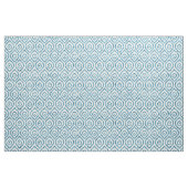 Vintages geometrisch blaues Ogee-Muster. Stoff (Fat Quarter (45,7 x 55,9 cm))