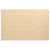 Vintages geometrisch gelbes Ogemuster Stoff (Fat Quarter (45,7 x 55,9 cm))