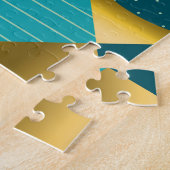 Vintages geometrisches Gewebe, nahtloses Patchwork Puzzle (Seite)