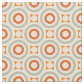 Vintages geometrisches Kreis-Muster Stoff (Nahaufnahme)