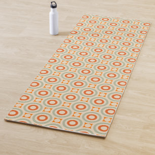 Vintages geometrisches Kreis-Muster Yogamatte