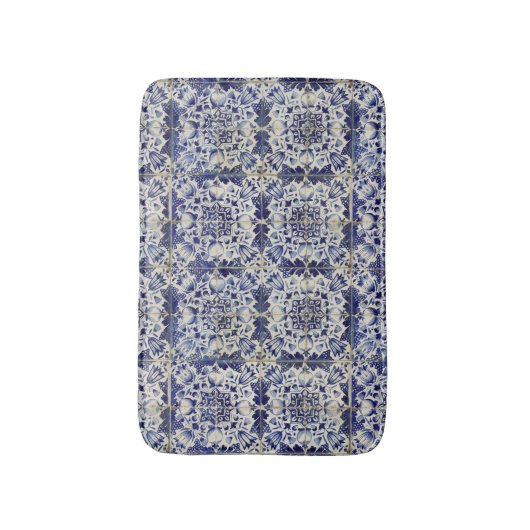 Vintages geometrisches Muster Badematte (Vorderseite Vertikal)