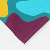 Vintages geometrisches Muster Fleecedecke (Ecke)