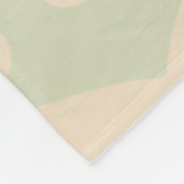 Vintages geometrisches Muster Fleecedecke (Ecke)