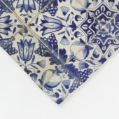 Vintages geometrisches Muster Fleecedecke (Ecke)